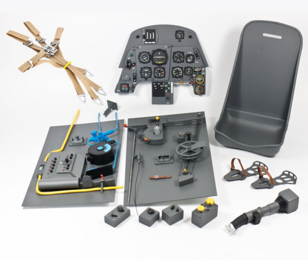 RMK11-4 Messerschmitt Me 109 G Cockpit fertig gebaut